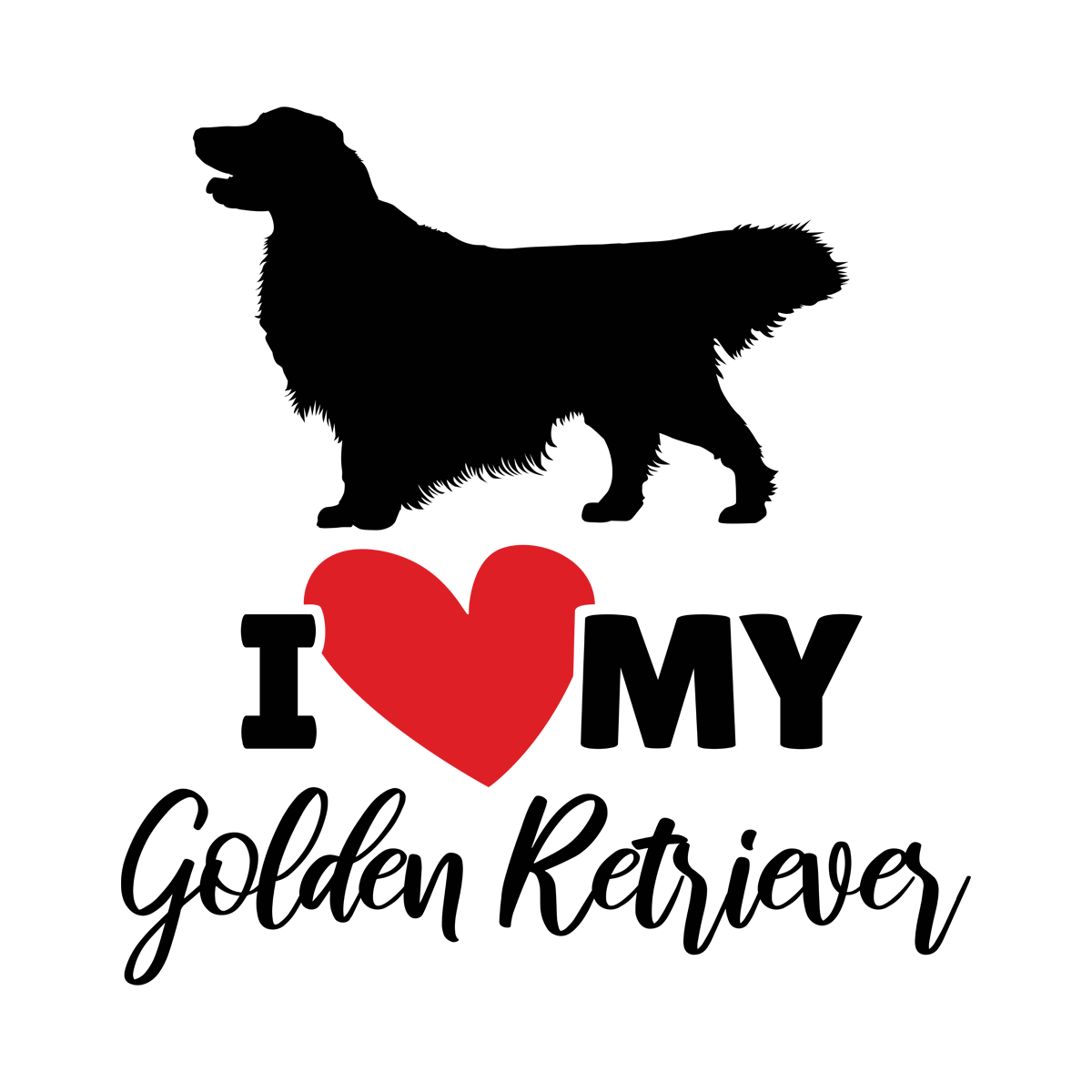 I Love My Labrador Dog Unisex Hooded Sweatshirt