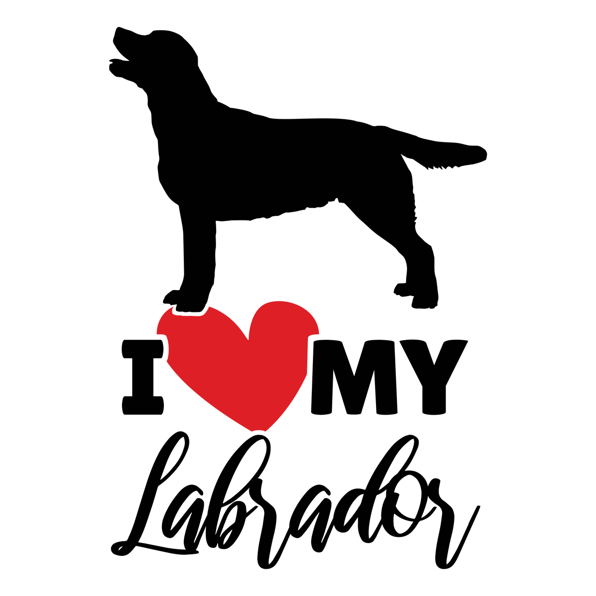 I Love My Labrador - Unisex Sweatshirt/Hoodie