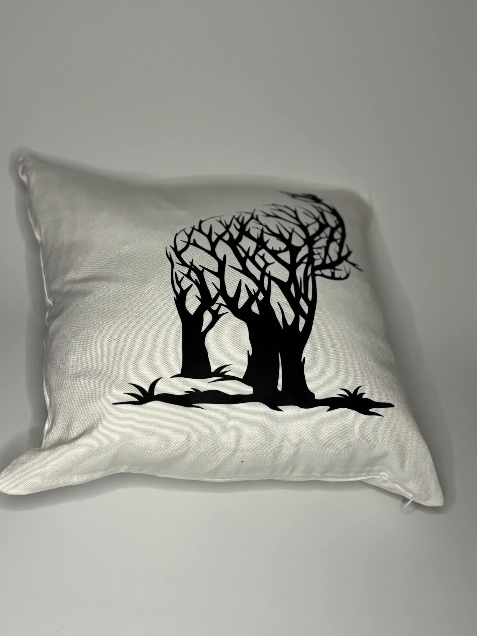 Tree Art Printed Cotton Canvas Cushions