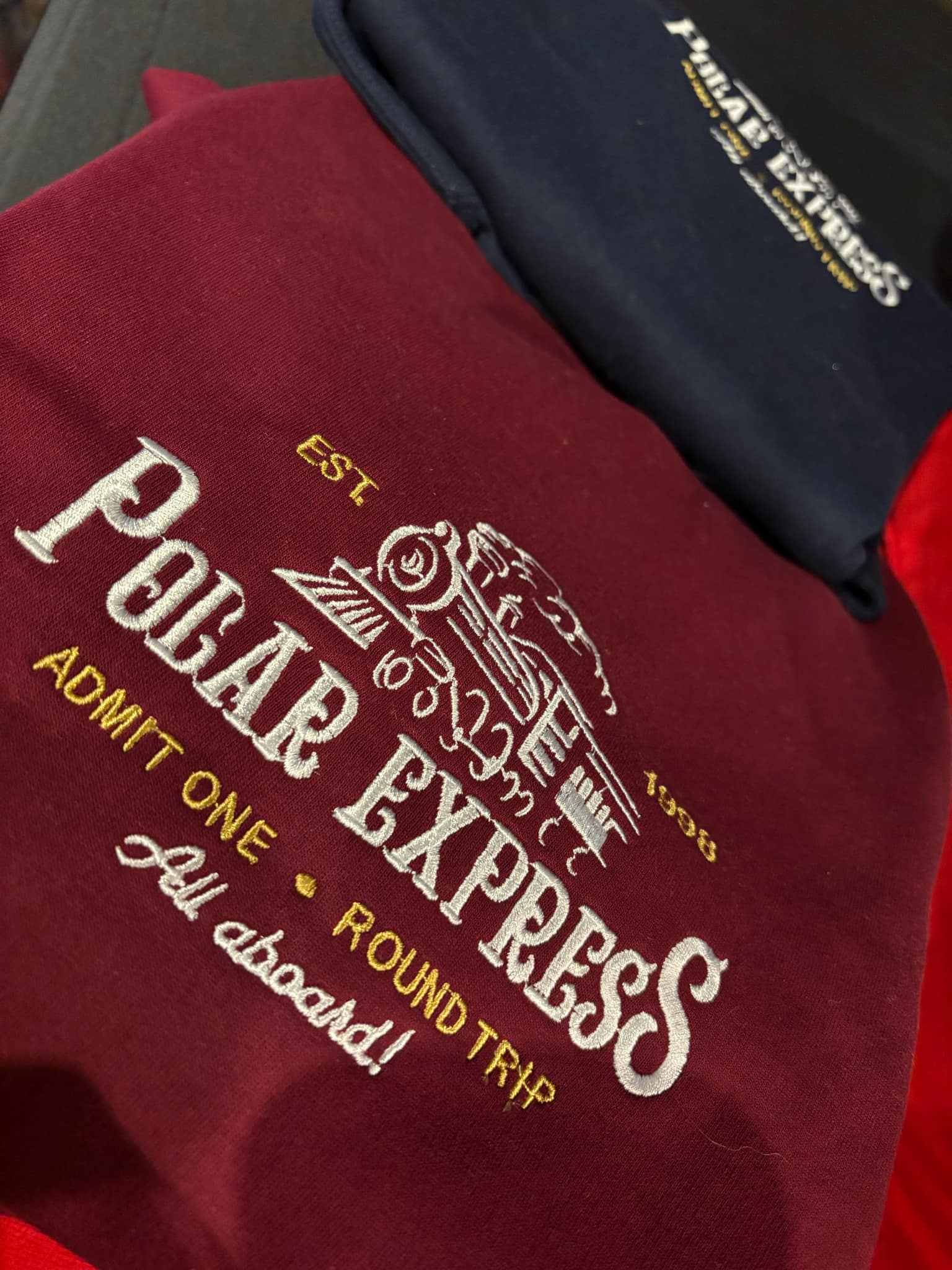 Embroidered Polar Express Unisex Jumper