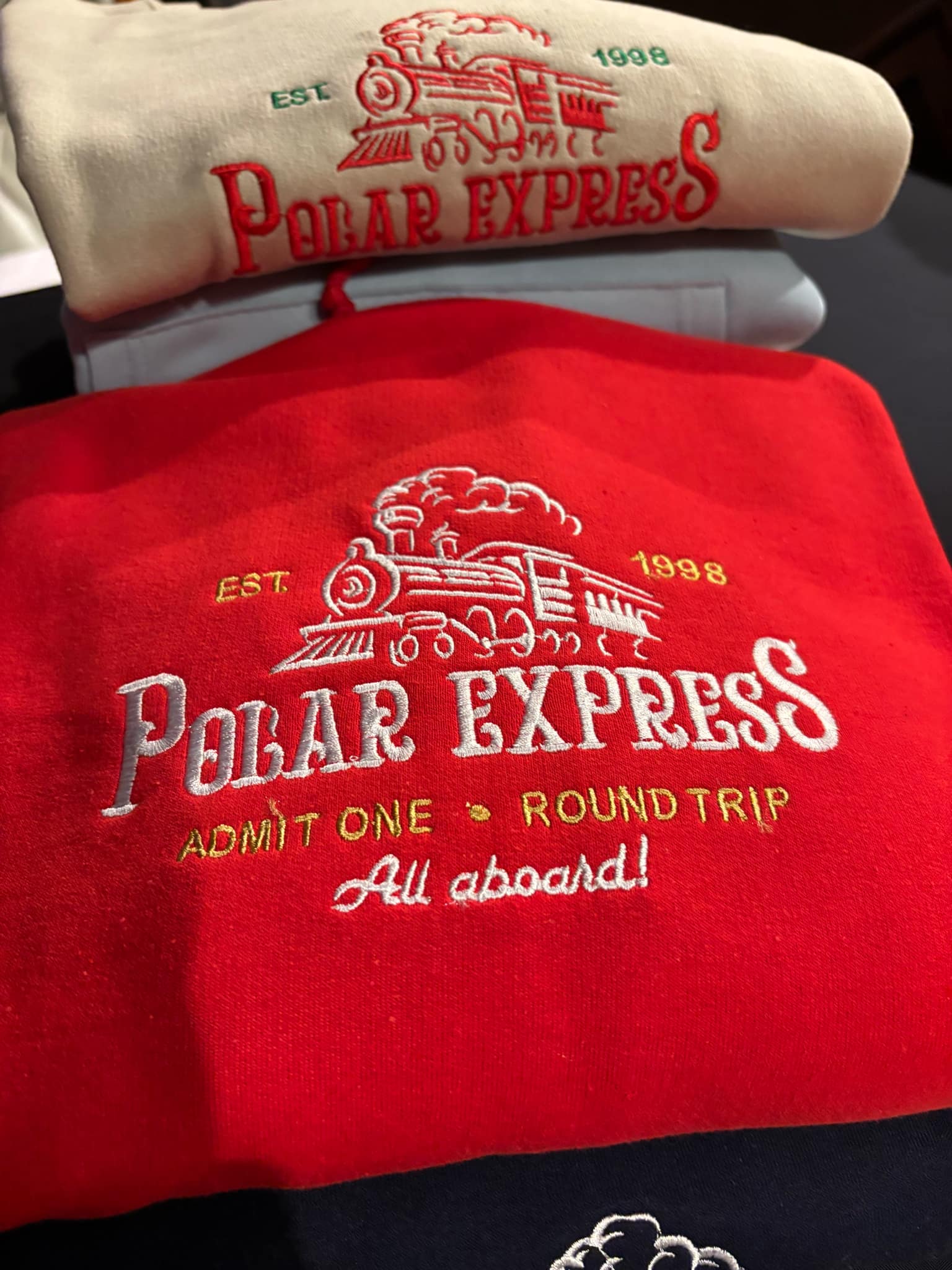 Embroidered Polar Express Unisex Jumper