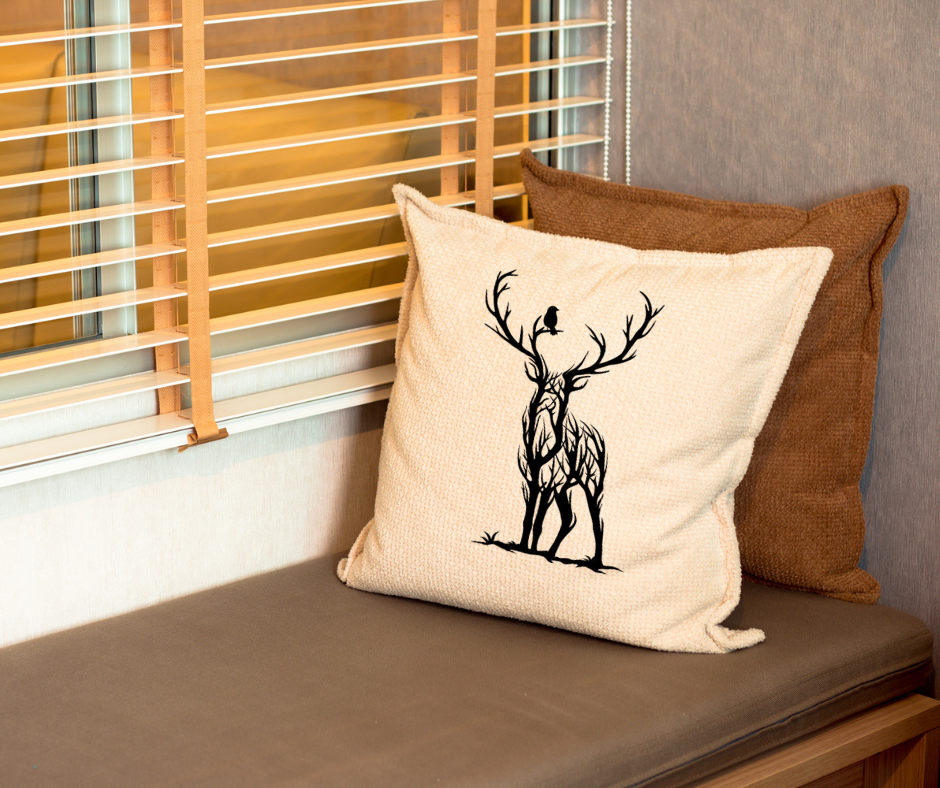 Tree Art Printed Cotton Canvas Cushions