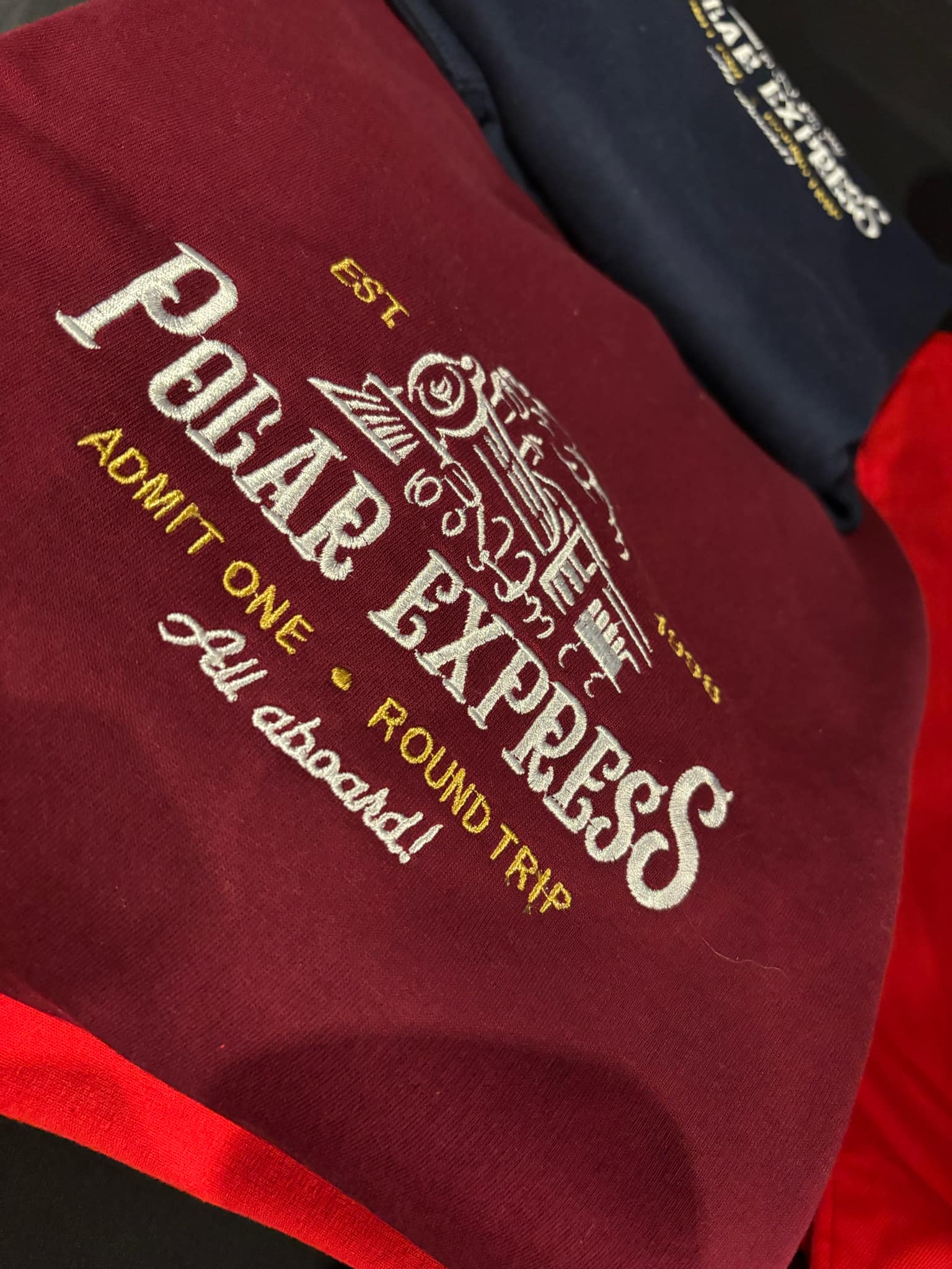 Embroidered Polar Express Unisex Jumper